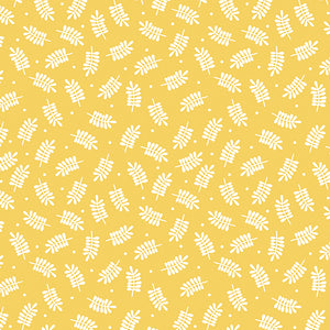 Yellow Leaf 44" fabric by Benartex, 13210-33, Playhouse Pals