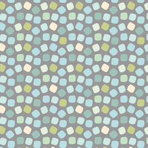 Gray Block Dots 44" fabric by Benartex, 13300-08, Into the Woods