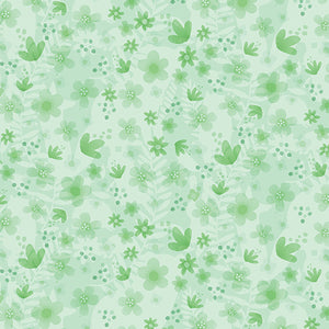 Tonal Floral Green 44" fabric by Benartex, 13303-40, Into the Woods