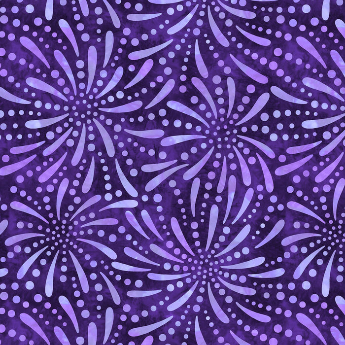 Purple Fireworks 108" fabric by Wilmington, 2090-606