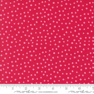 Ruby dots 44" fabric by Moda, 21829 11, Flower Patches