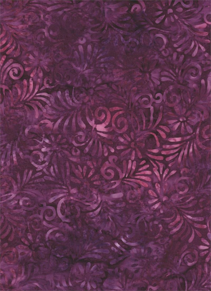 Purple Leaf 44" batik by Batik Textiles, 4310