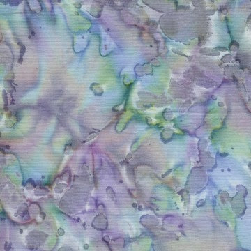 Blue, Purple, Green Blender 44" batik by Batik Textiles, B5008