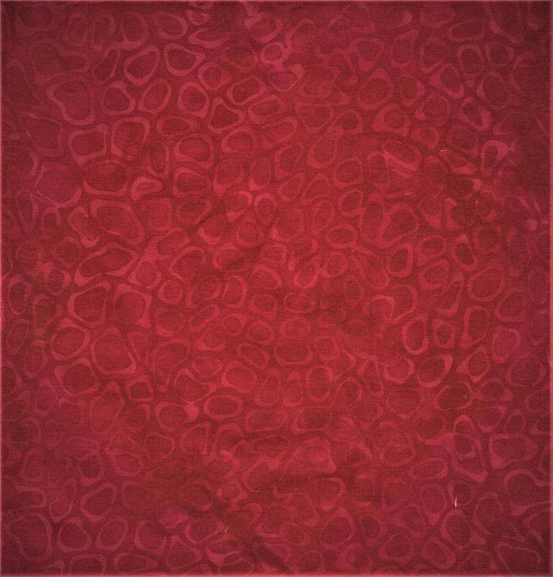 Red Geometric 44" batik by Batik Textiles,  5364