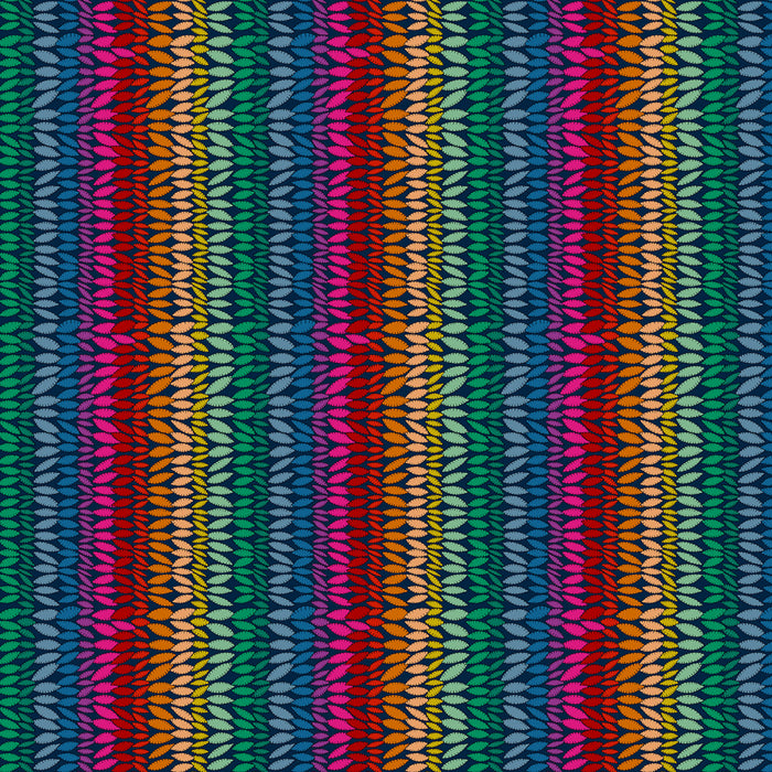 Rainbow Razzle Stripe 44" fabric by Windham, 54302D-3, Twillight