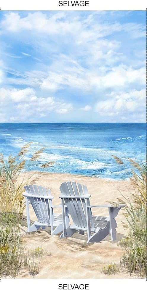 Ocean Breeze 24" panel by Timeless Treasures, C1083