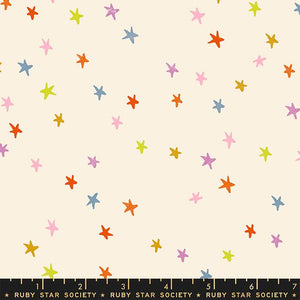 Multi Color Stars 108" Starry fabric by Moda, RS4111 34, Ruby Star