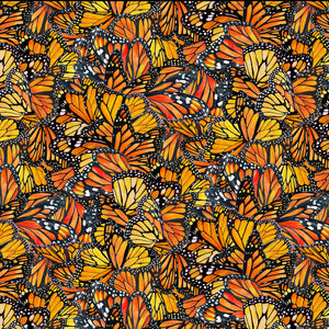 Monarch Butterflies 44" fabric, Elizabeths Studio, 711 Multi, Monarch Dance