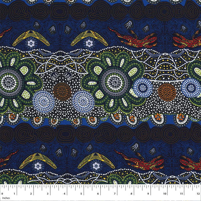 Home Country Green 44" fabric by M&S Textiles, HCG