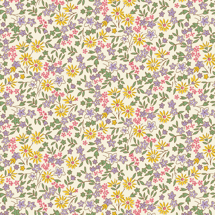 Aunt Gracie Calico Flowers 108" fabric by Marcus,  R360884D-mlti
