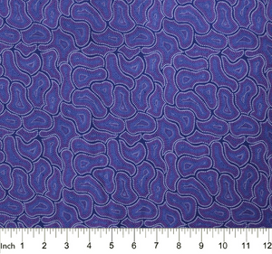 Purple Bush Seeds 44" fabric by M&S Textiles, BSEP