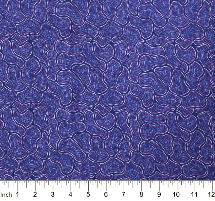 Purple Bush Seeds 44" fabric by M&S Textiles, BSEP