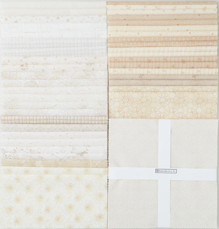 Cream & Tan Color Palette 10" squares by Henry Glass, Linen Closet