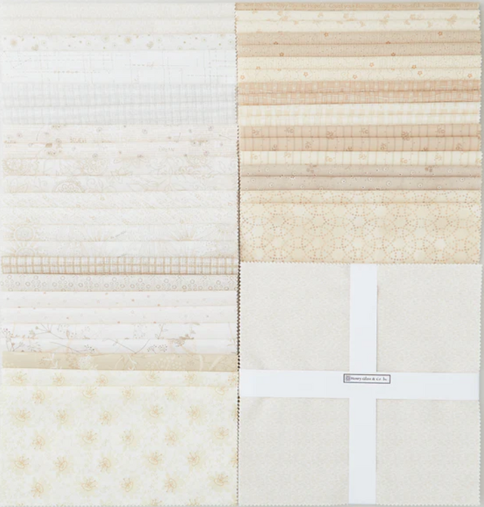 Cream & Tan Color Palette 10" squares by Henry Glass, Linen Closet