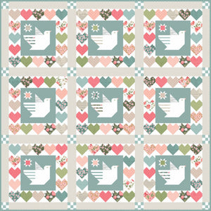 Love Note Quilt Kit by Lella Boutique, KIT 5150, measures 72" x 72"