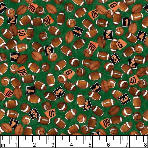 Football Novelteenie 44" fabric by Quilting Treasures, 27986-F