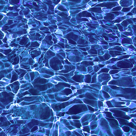 Midnight Blue Pool Water 44" fabric by Quilting Treasures, 28108-W, Open Air