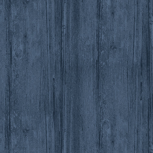 Navy Blue Washed Wood 108" Flannel by Benartex, 7709WF-55