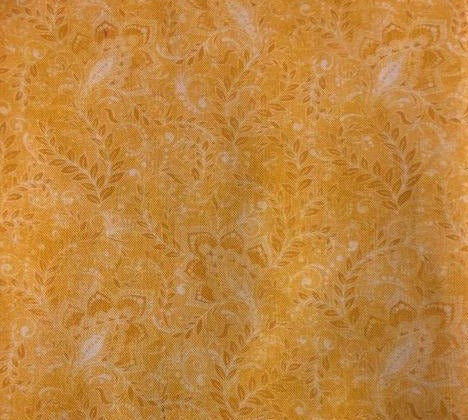 Yellow Floral and Vines 118" fabric by Oasis Fabrics, 18-40110 Classic